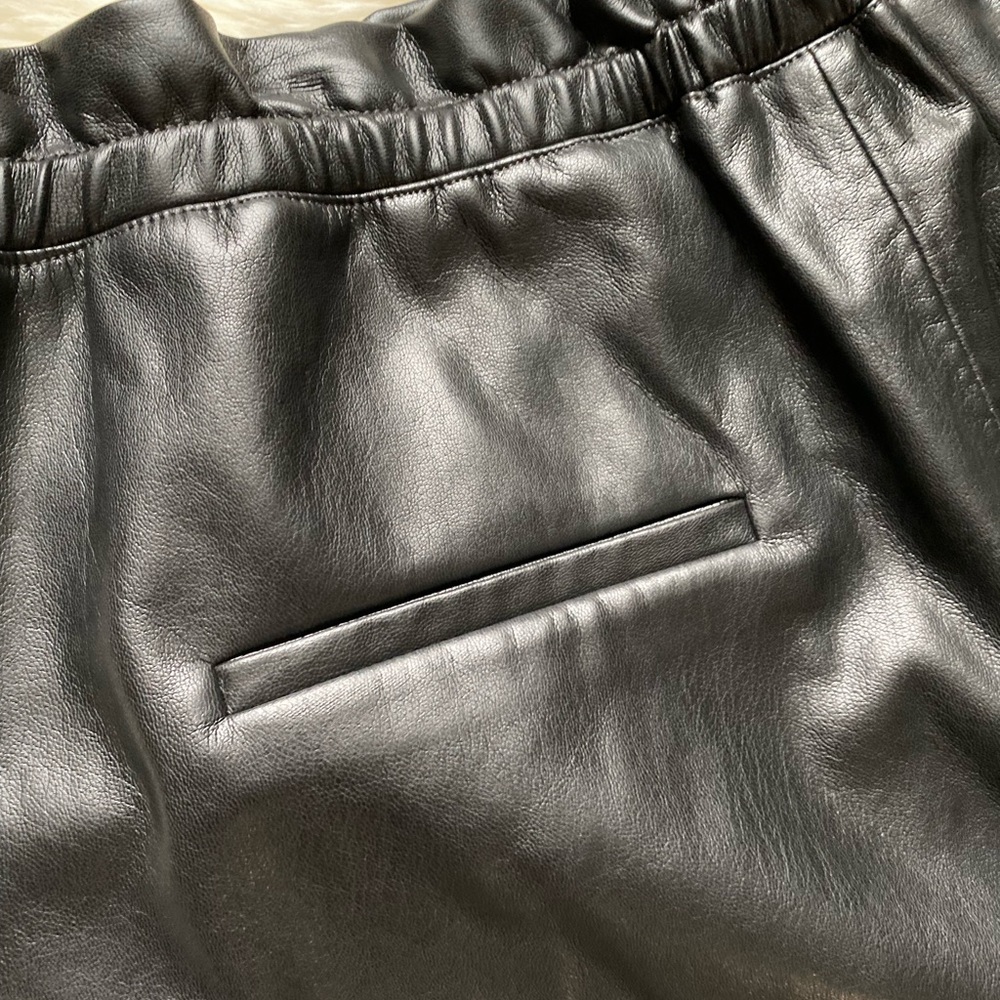 Alice + Olivia Liliana Vegan Leather Paper Bag Pants, XL - Picture 9 of 15